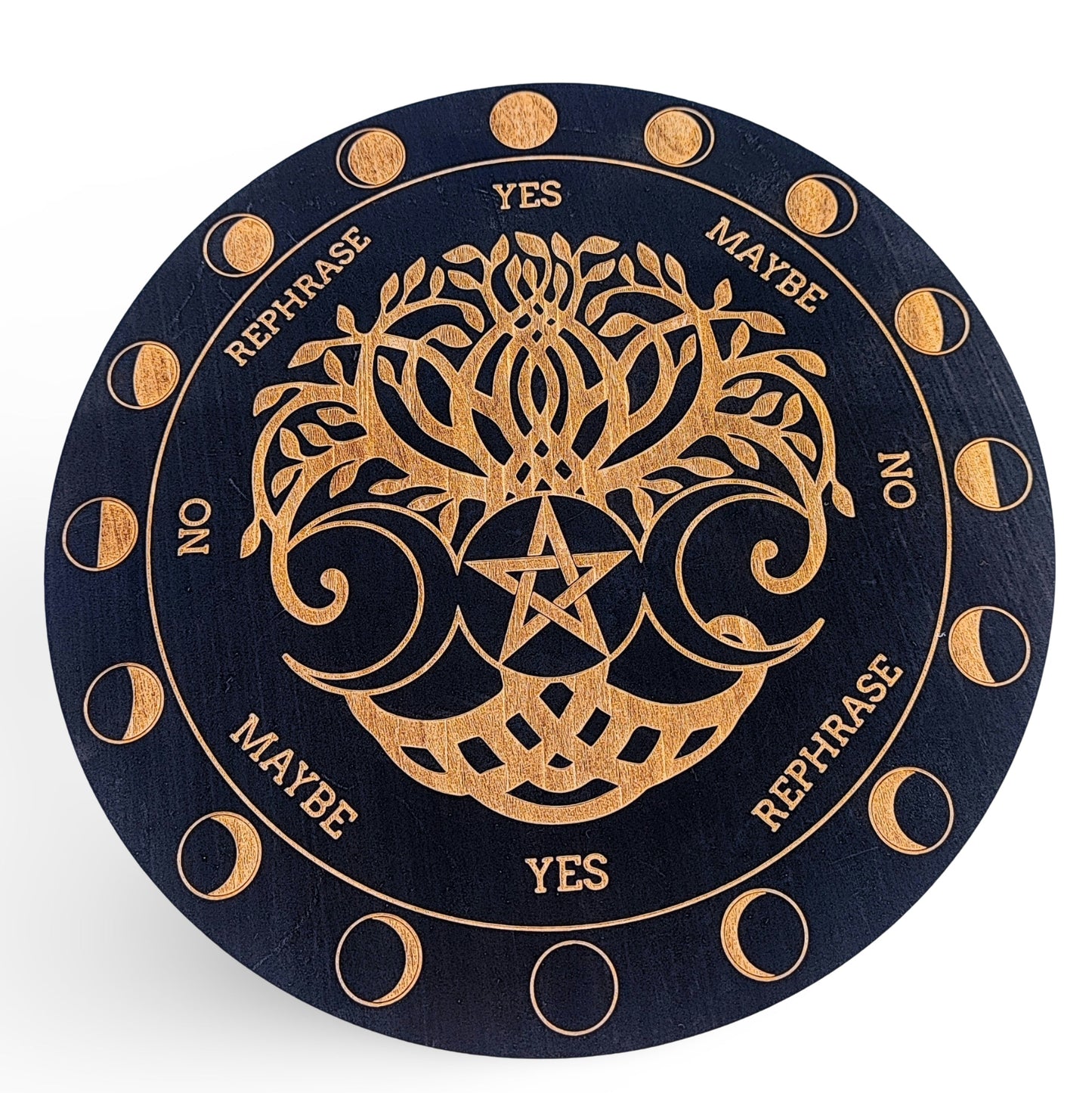 Pendulum Gift Set -Tree of Life Pendulum Board with Natural Rose Quartz Gemstone Pendulum - Arômes et Évasions