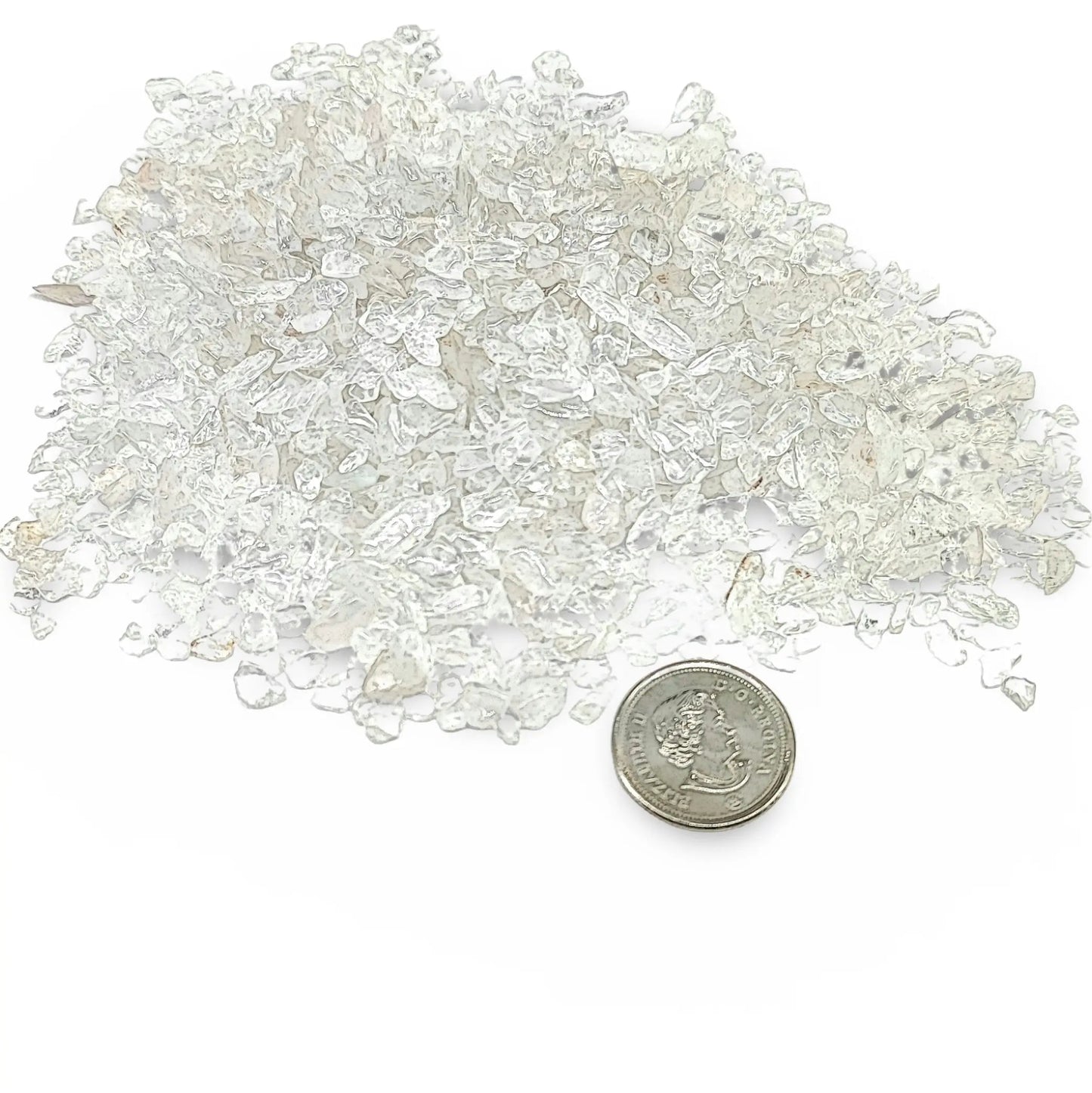 Stone - Tumbled Chips - Crystal Quartz - 2 to 4mm