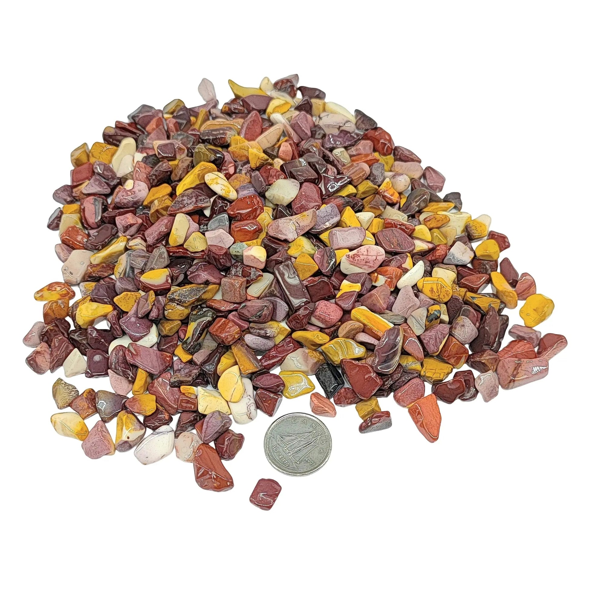 Stone - Tumbled Chips - Mookaite - 5 to 10mm