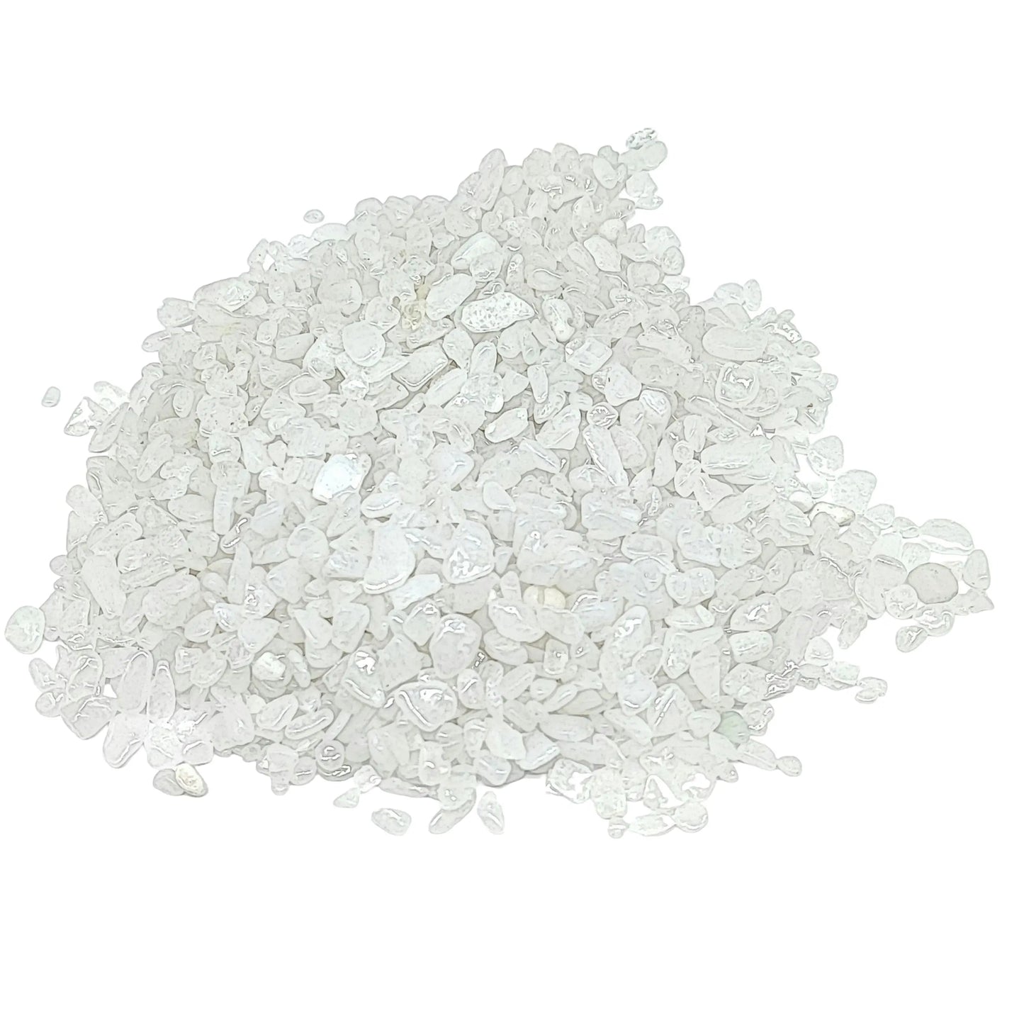 Stone - Tumbled Chips - White Jade - 2 to 4mm 10 g