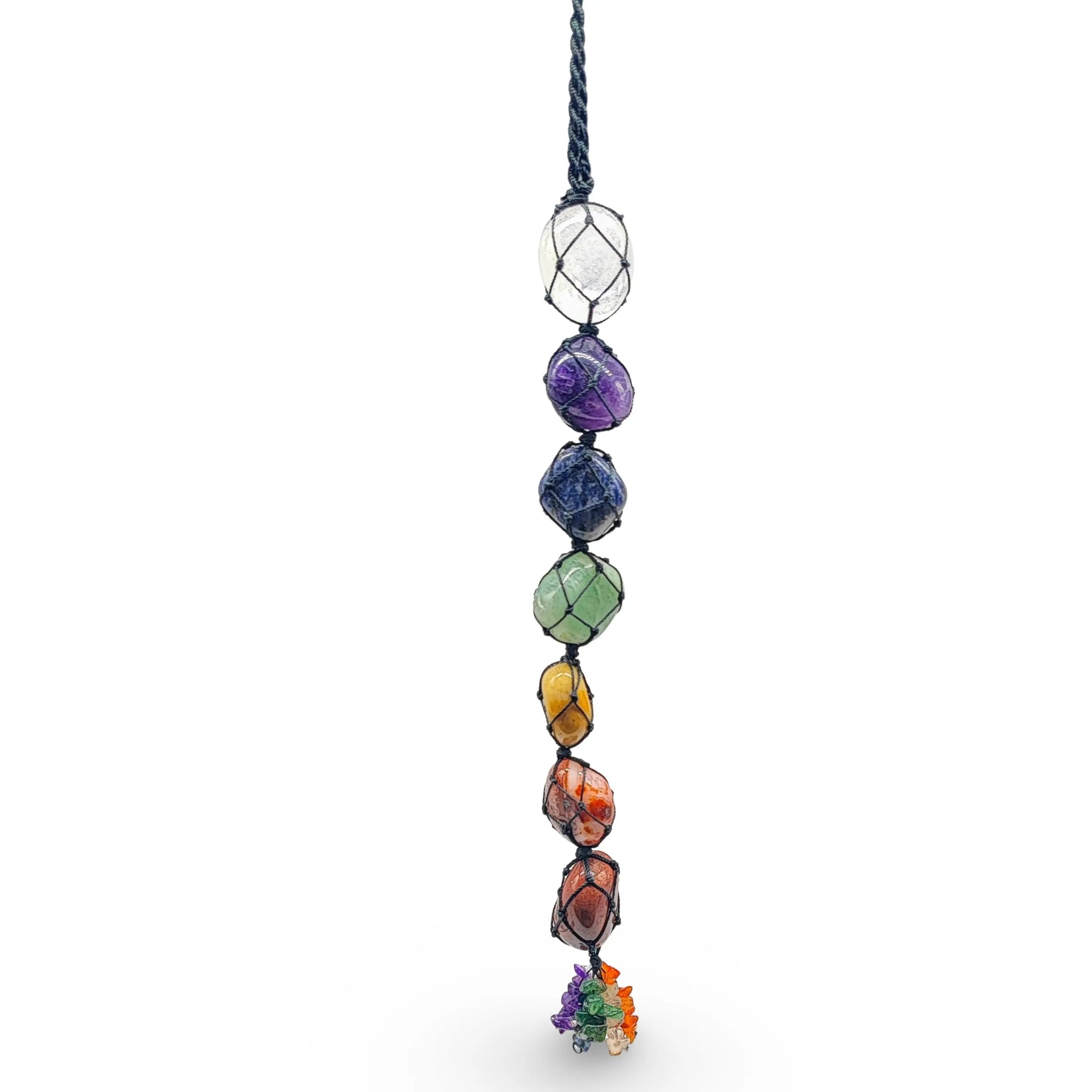 Home Decor -Stone Hanging -Natural 7 Chakras Mixed Stones -Dreamcatcher -Arômes & Évasions