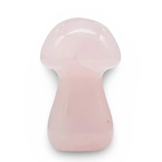 Stone - Rose Quartz - Sculpture - Mushroom