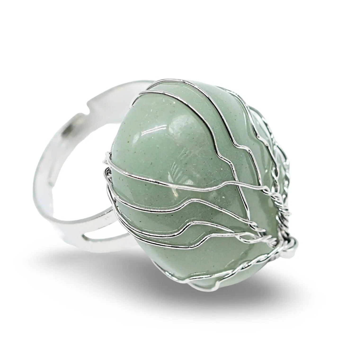 Ring - Green Aventurine - Adjustable