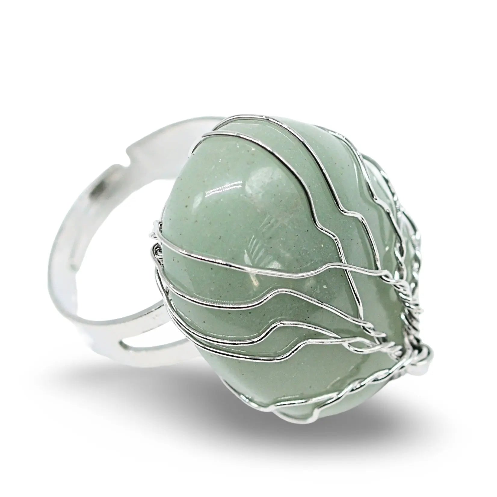 Ring - Green Aventurine - Adjustable