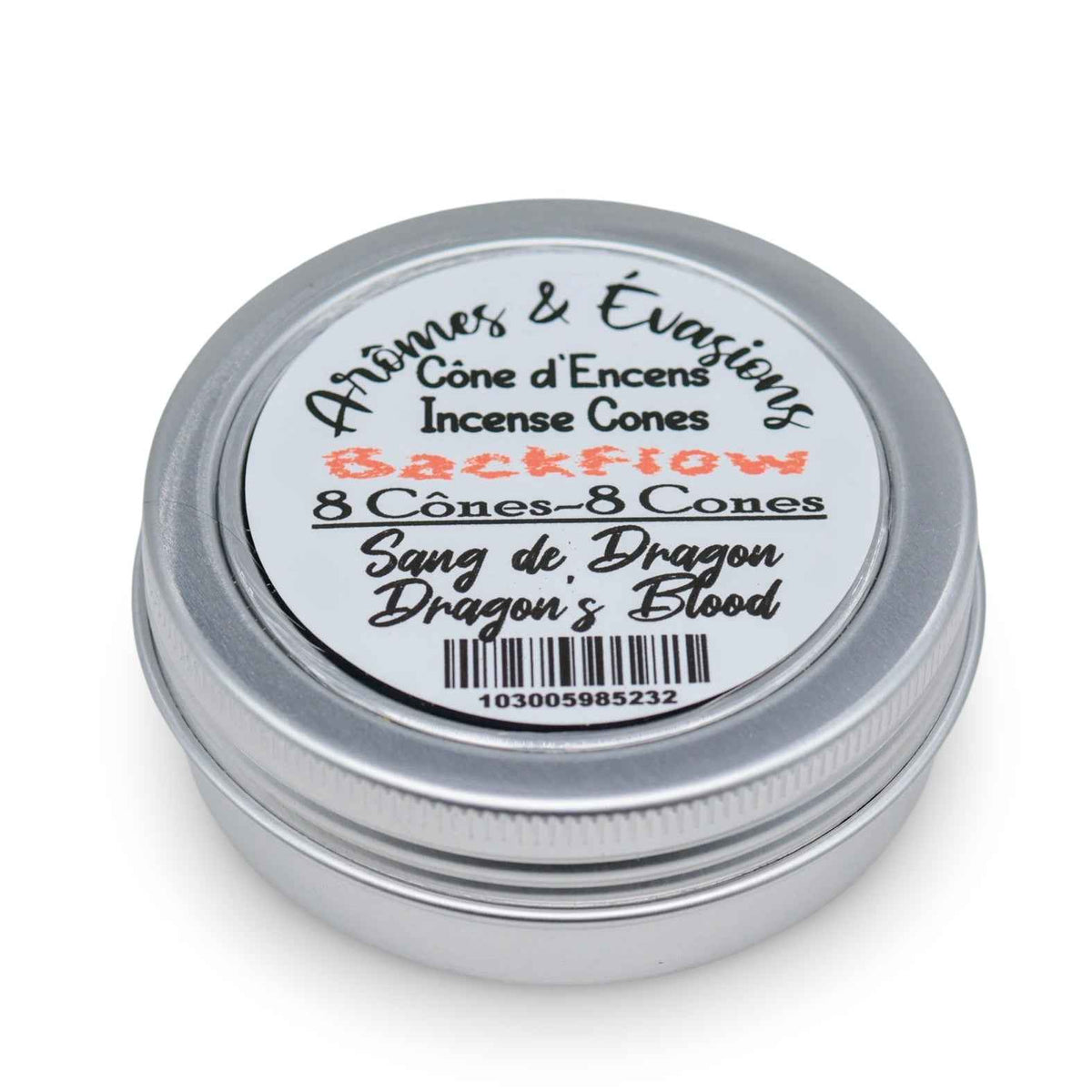 Incense - Backflow Cones - Dragon's Blood - 8 Cones - Cayve's Mystic Nature Wholesale
