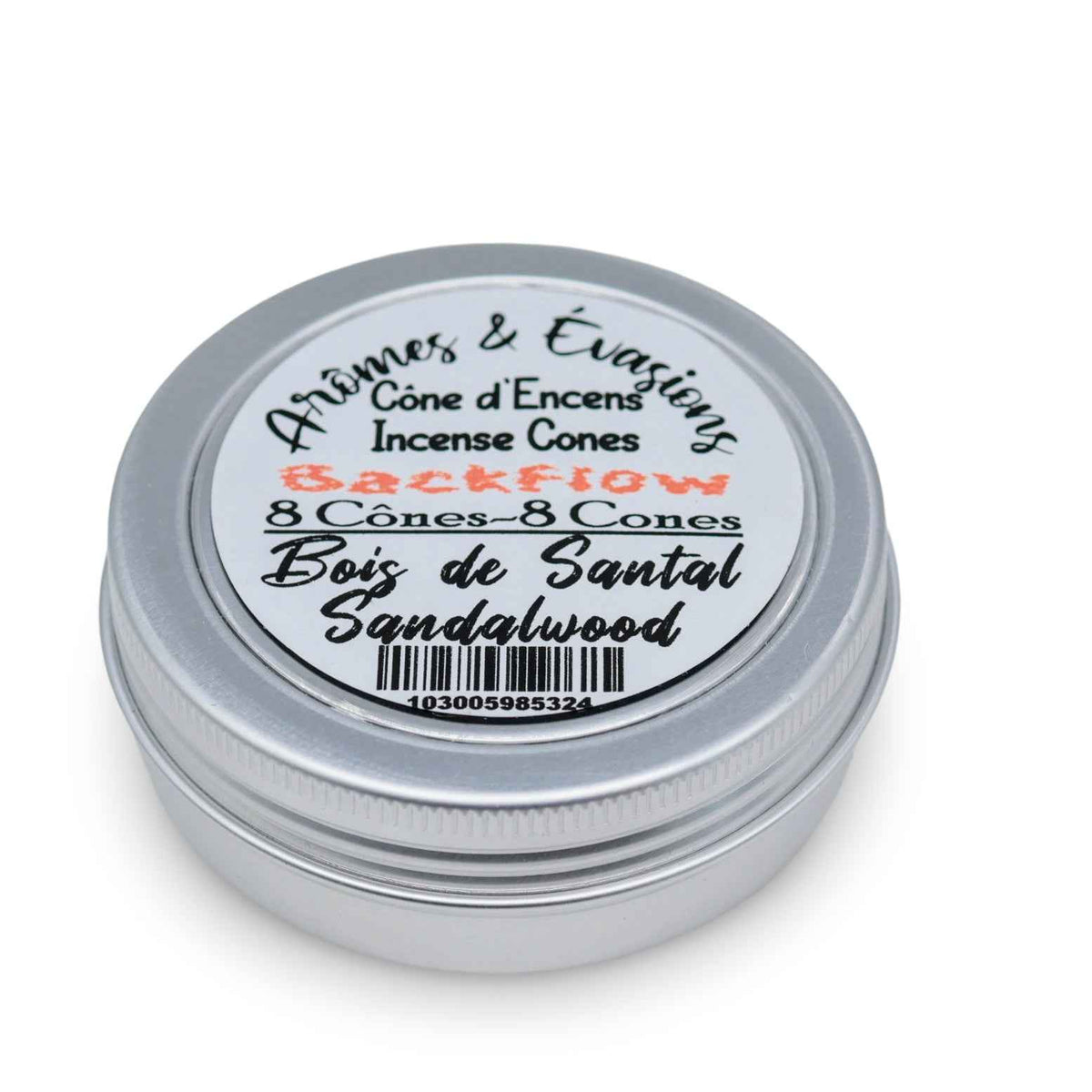 Incense - Backflow Cones - Sandalwood - 8 Cones - Cayve's Mystic Nature Wholesale