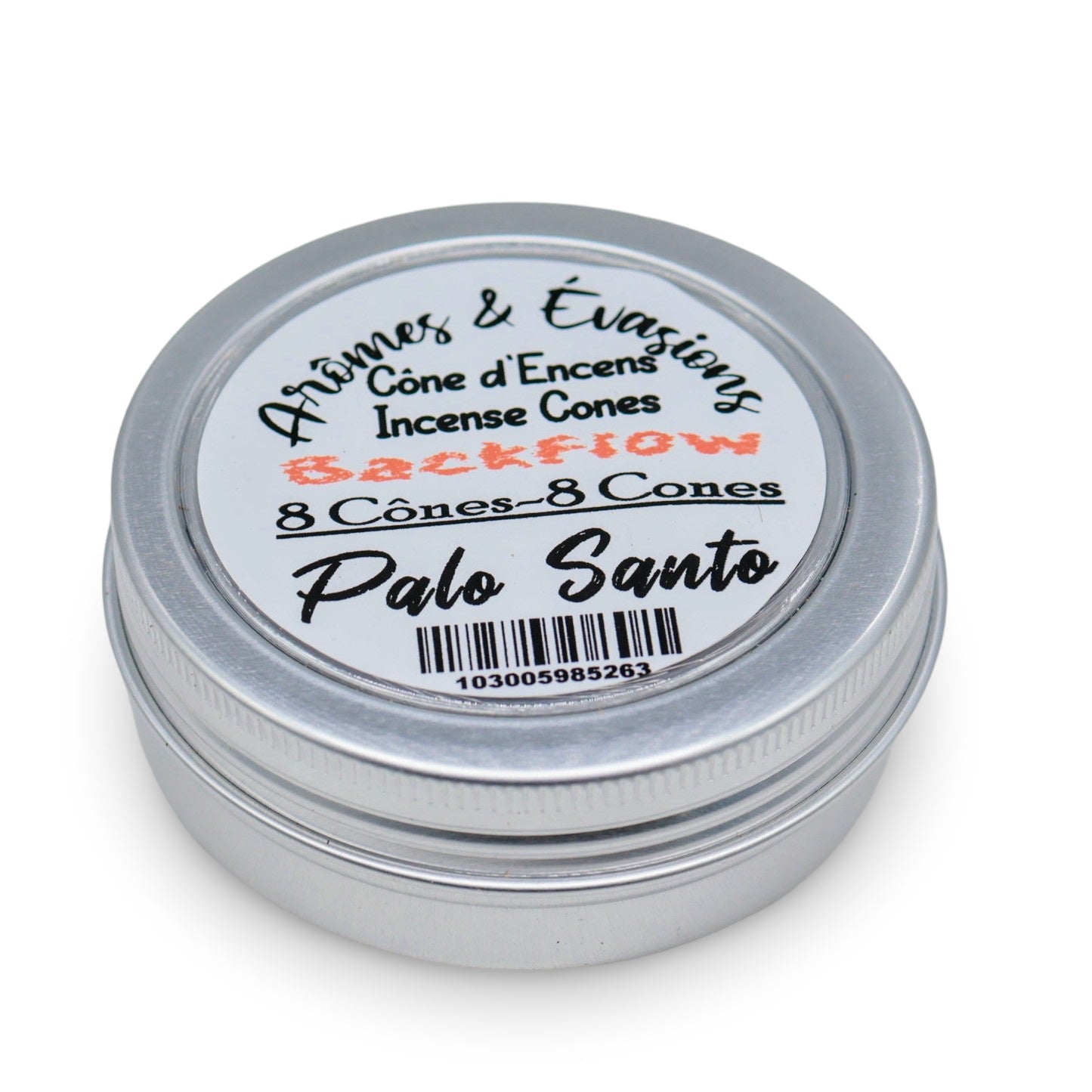 Incense -Backflow Cones -Palo Santo -8 Cones