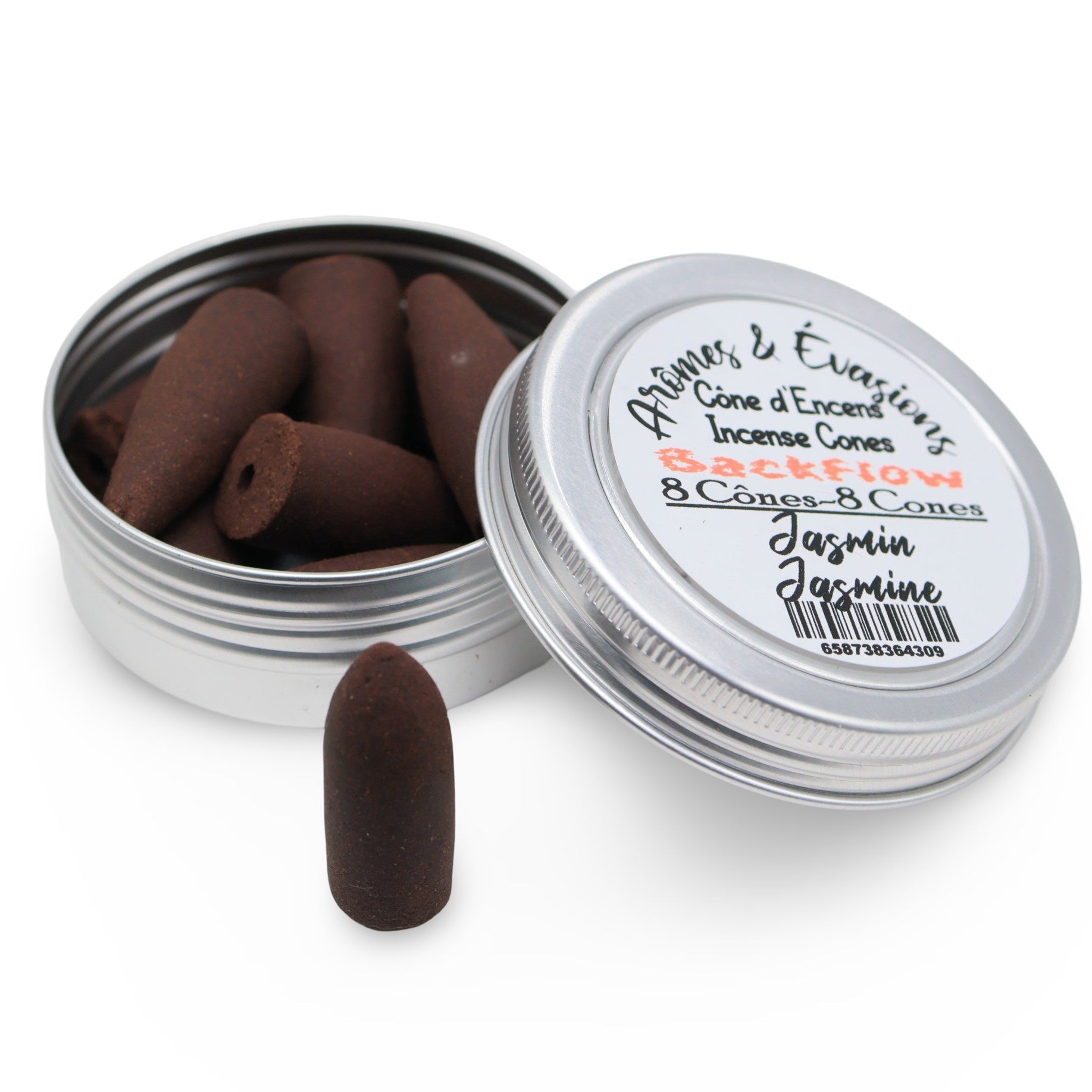 Incense - Backflow Cones - Jasmine - 8 Cones