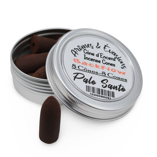 Incense -Backflow Cones -Palo Santo -8 Cones