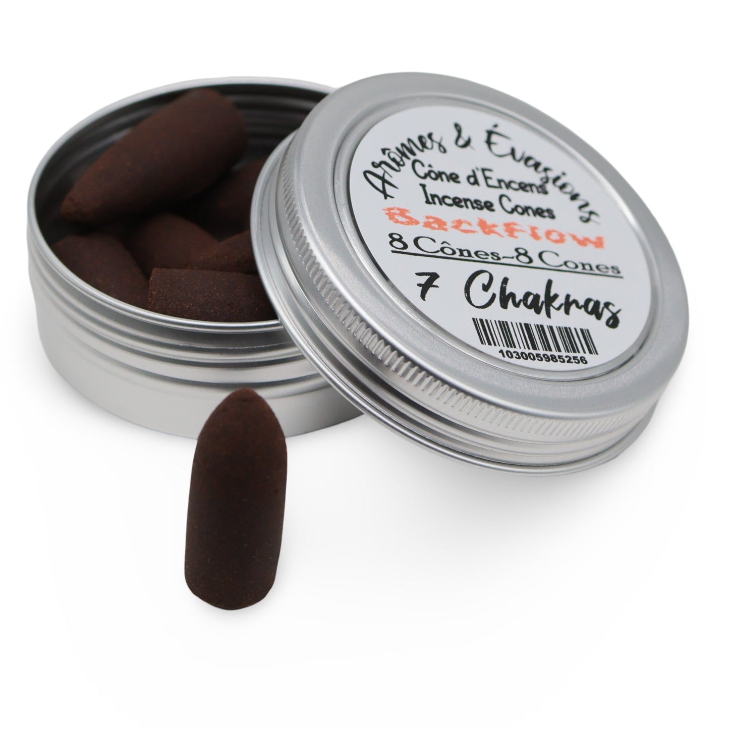 Incense - Backflow Cones - 7 Chakras - 8 Cones