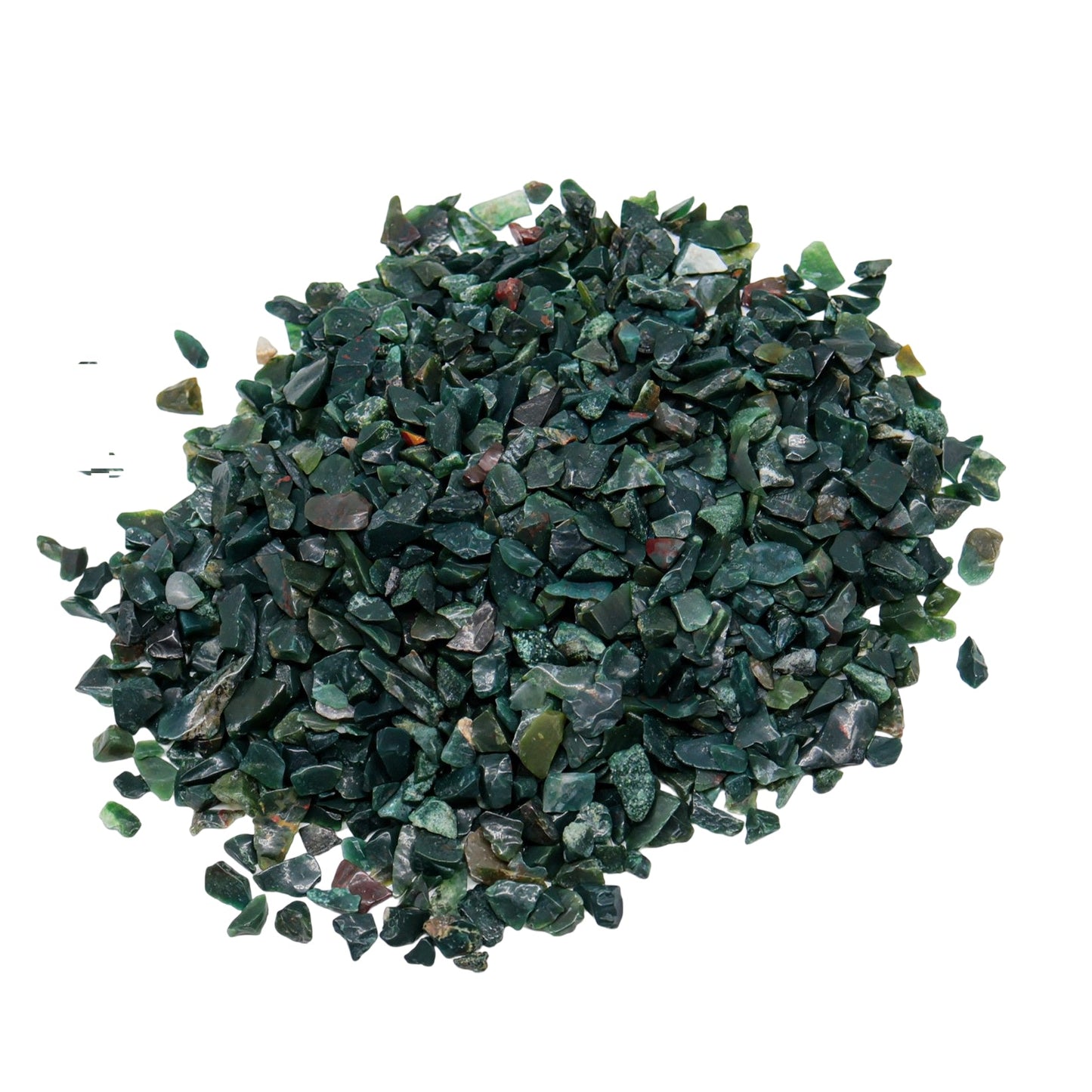 Stone - Tumbled Chips - Bloodstone - 3 to 5mm 10 g