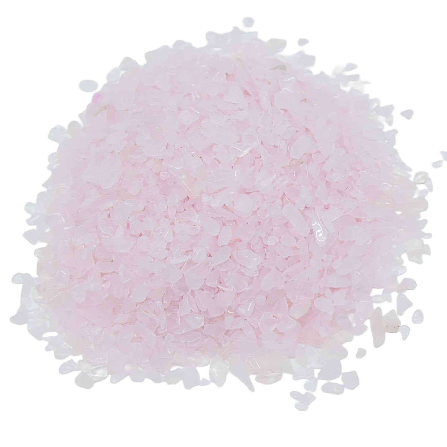 Stone - Tumbled Chips - Rose Quartz - 3-4mm 10 g
