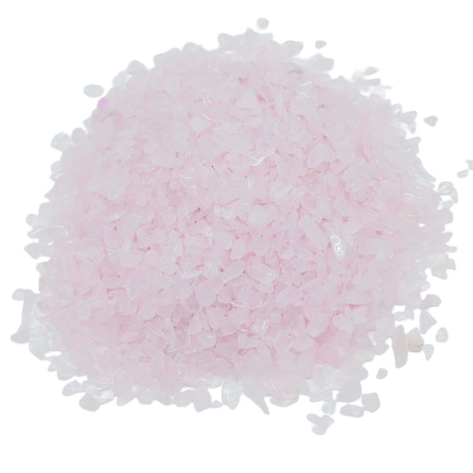 Stone - Tumbled Chips - Rose Quartz - 3-4mm 10 g