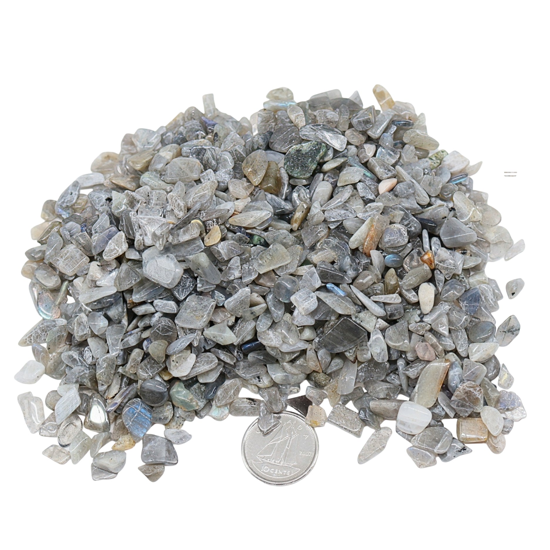 Stone - Tumbled Chips - Labradorite - 5 to 7mm