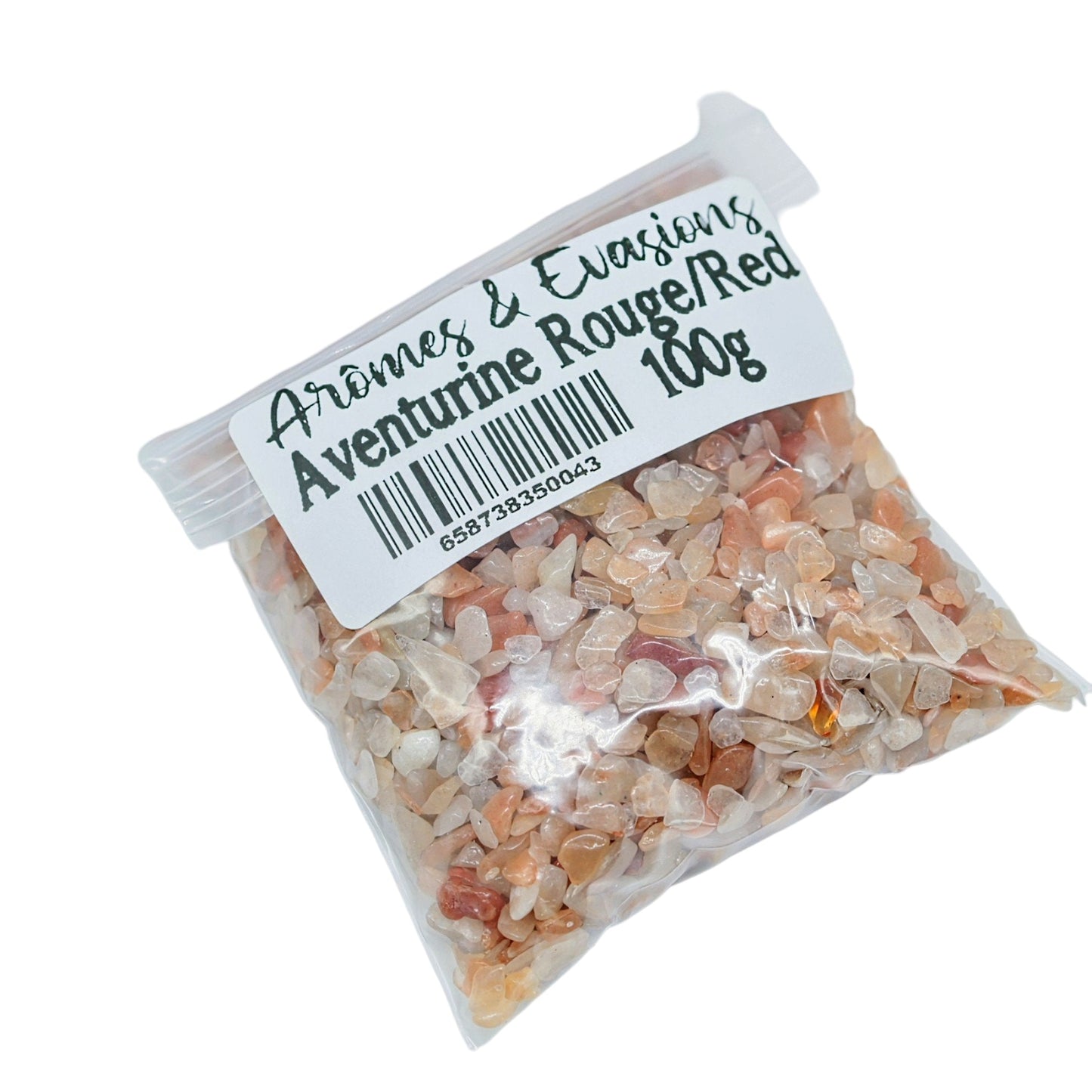 Stone - Tumbled Chips - Red Aventurine - 2 to 4mm