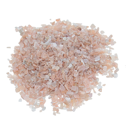 Stone - Tumbled Chips - Peach Moonstone - 3mm to 5mm