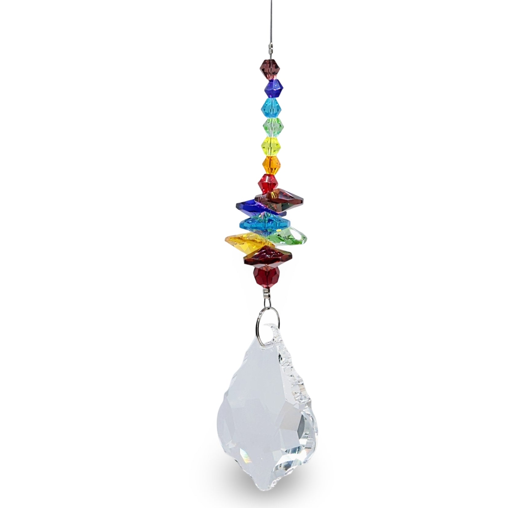Home Decor - Suncatcher - Crystal Hanging Ornament - Water Drop, 7 Chakra