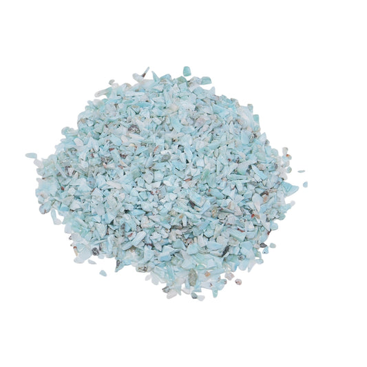 Stone - Rough Chips - Larimar - 3 to 5mm 500 g