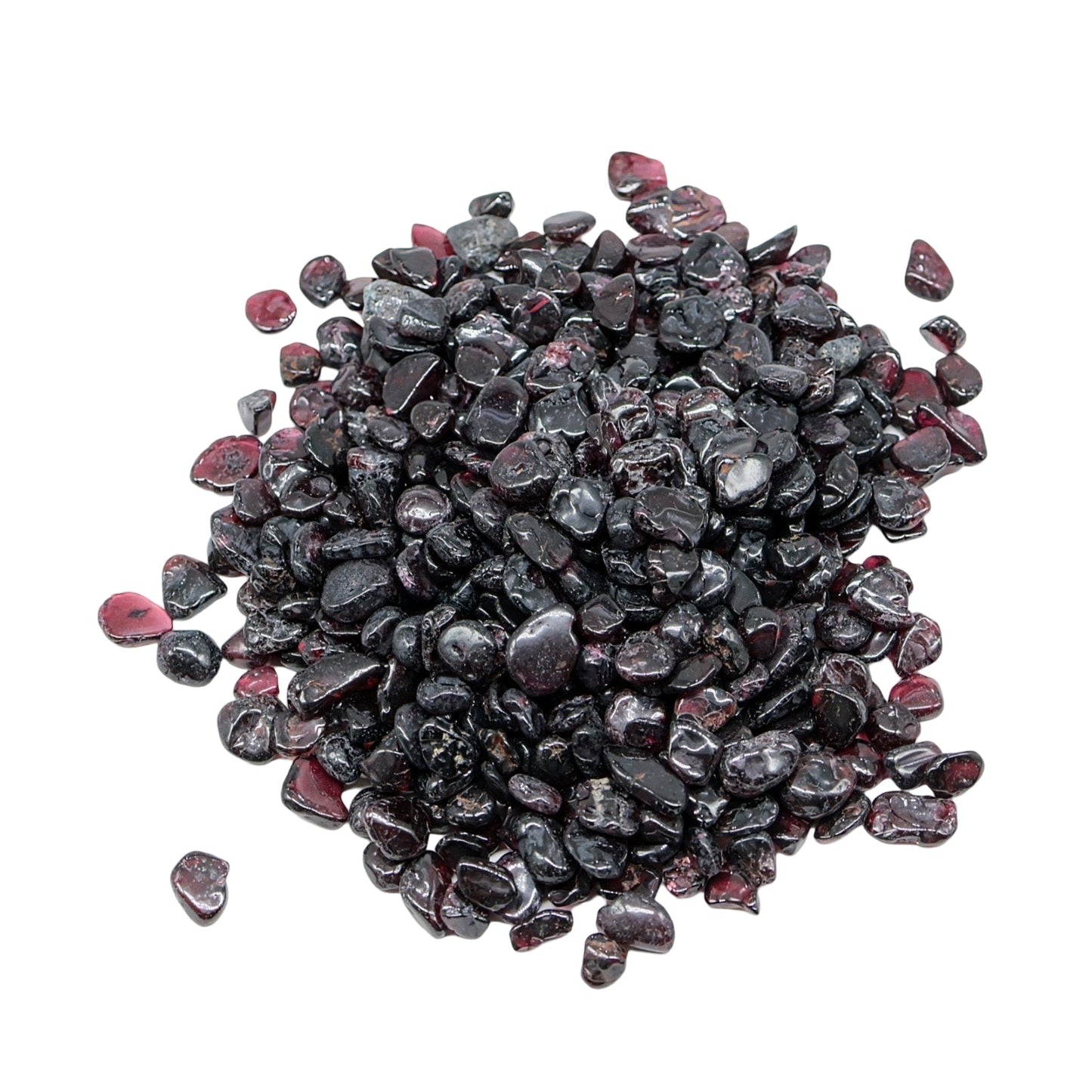 Stone - Tumbled Chips - Garnet - 5 to 7mm 500 g