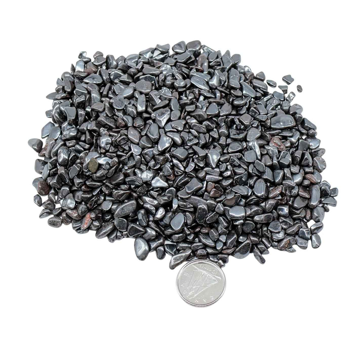 Stone - Tumbled Chips - Hematite - 3 to 4mm - Cayve's Mystic Nature Wholesale
