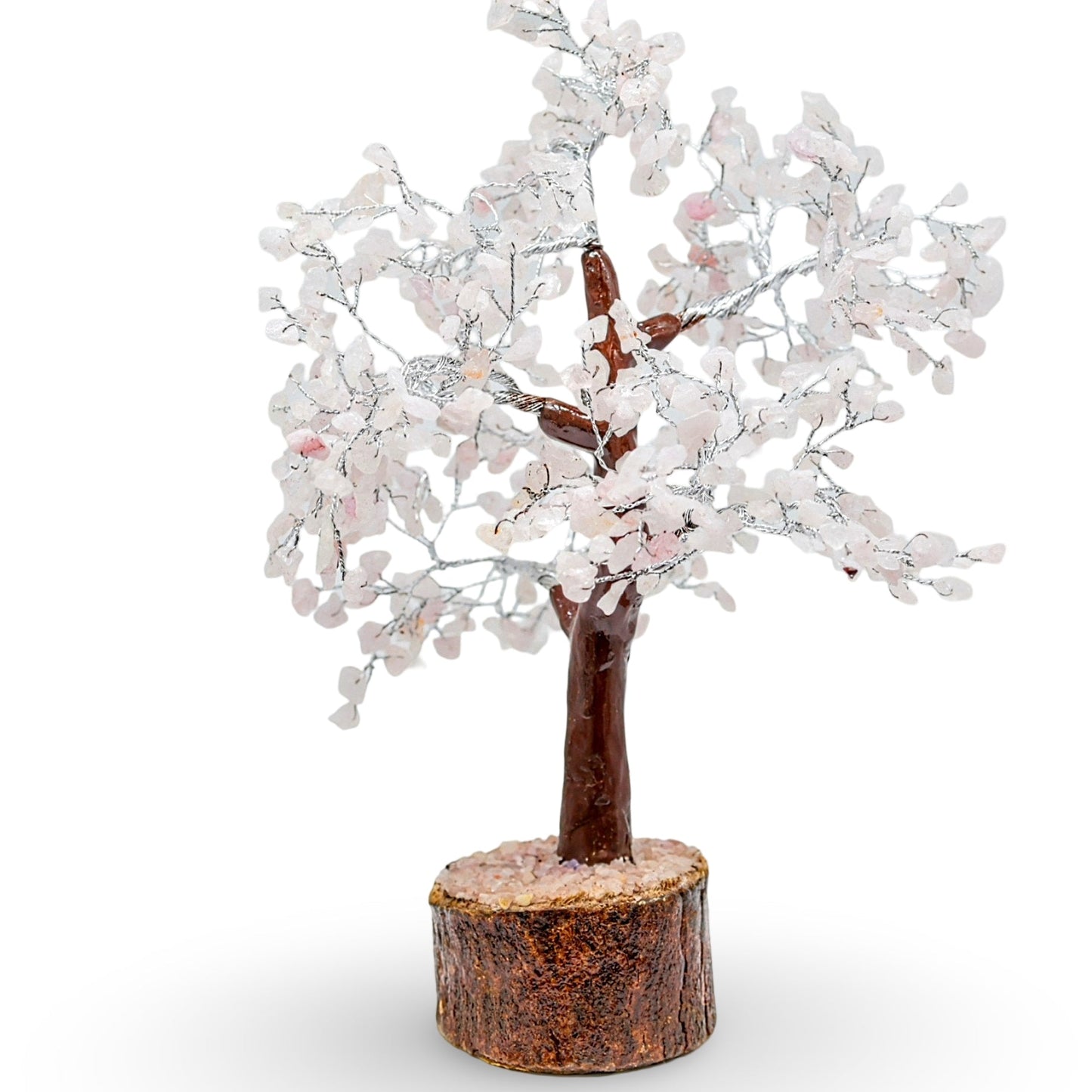Home Decor - Gem Tree - Rose Quartz - 10"H - 500 Beads