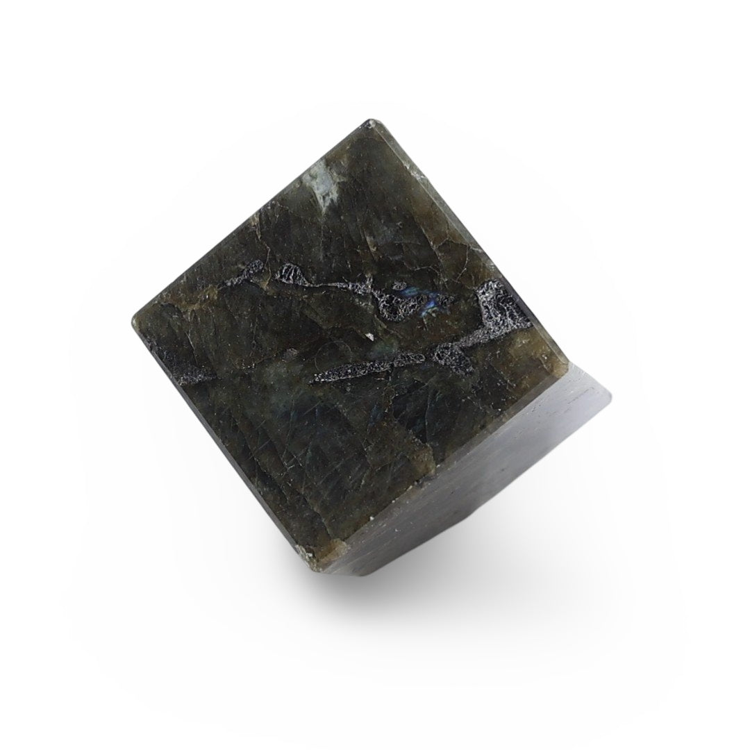 Pierre - Labradorite - Cube - Polie - 620g