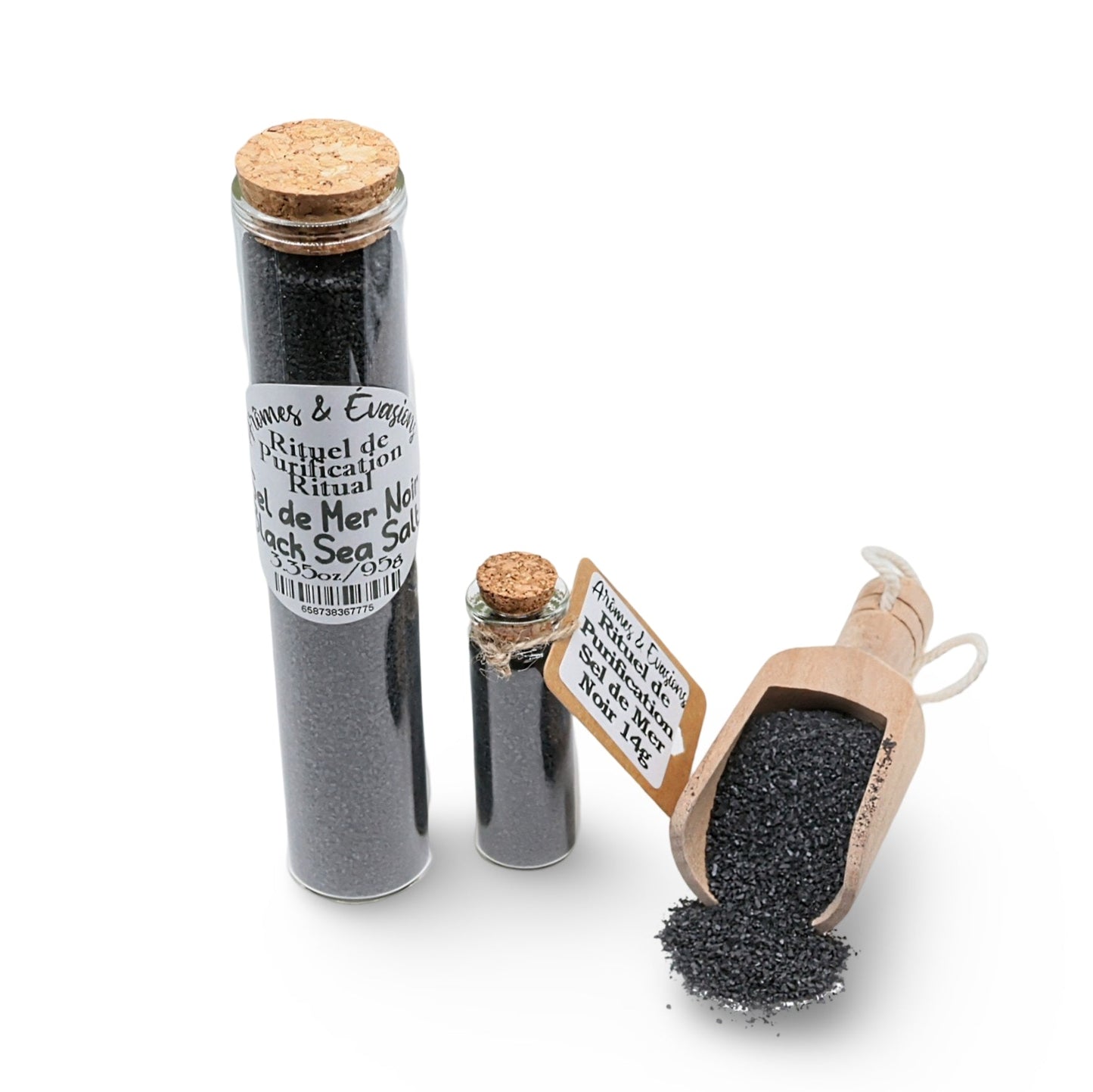 Wicca & Pagan - Purification Ritual - Black Sea Salt