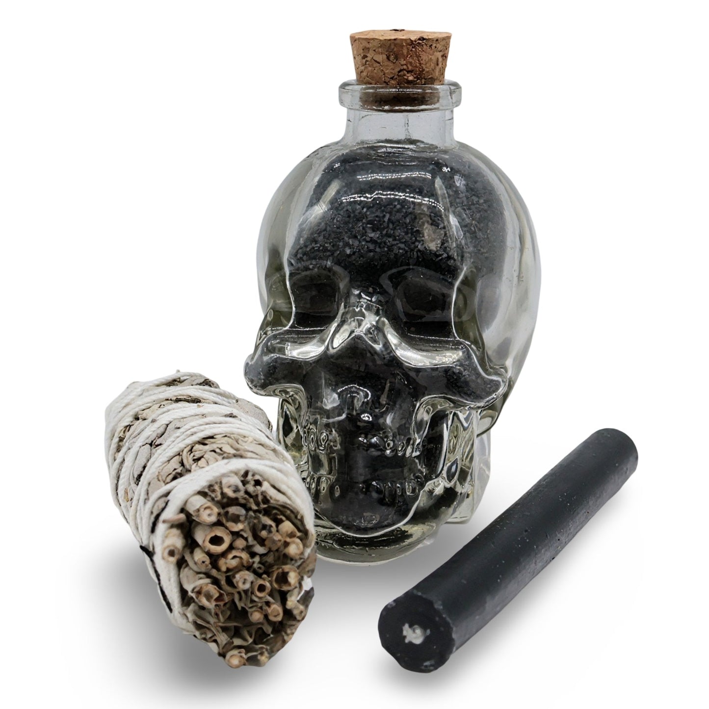 Bath Salt - Purification Ritual - Black Hawaiian Sea Salt - Skull Special Edition