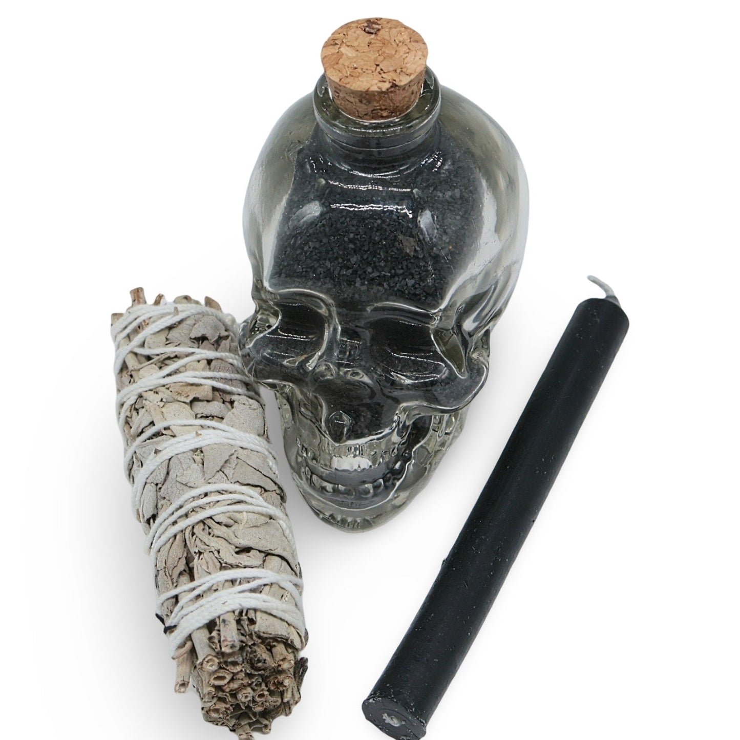 Bath Salt - Purification Ritual - Black Hawaiian Sea Salt - Skull Special Edition