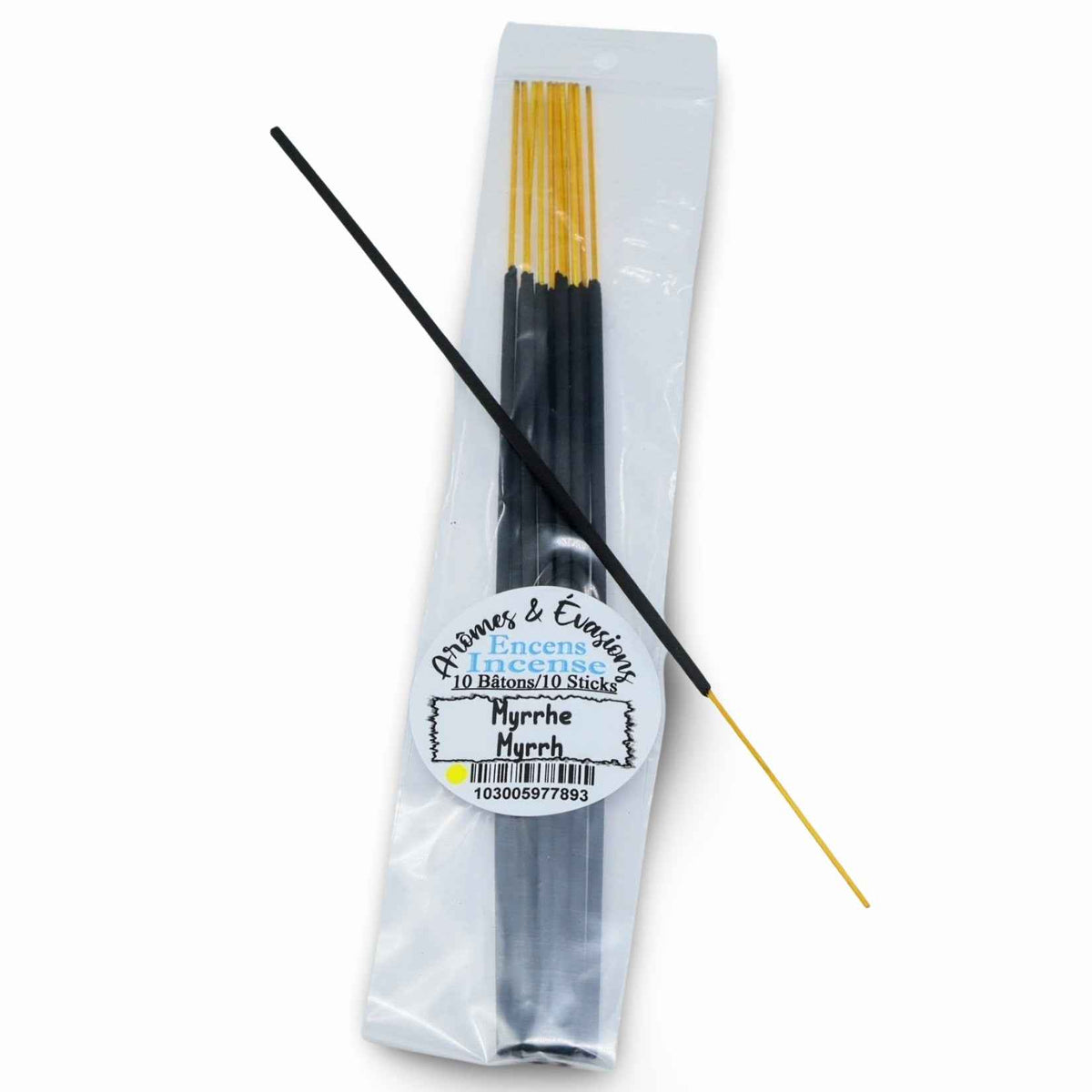 Incense Sticks - Myrrh - Pack of 10 - Cayve's Mystic Nature Wholesale