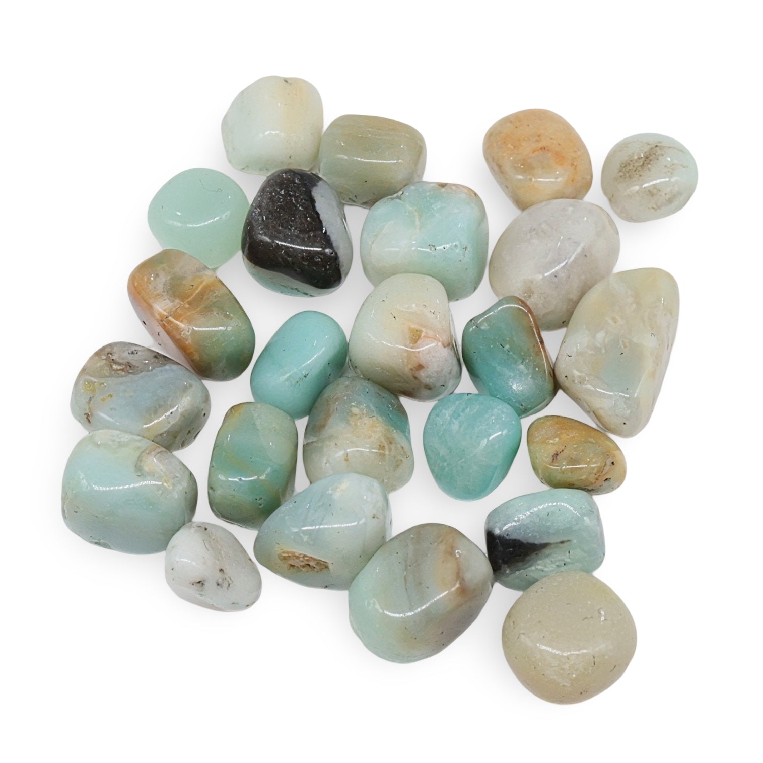 Stone - Flower Amazonite - Tumbled