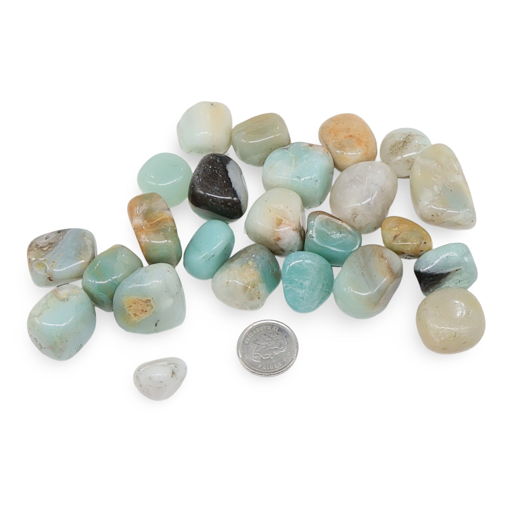 Stone - Flower Amazonite - Tumbled