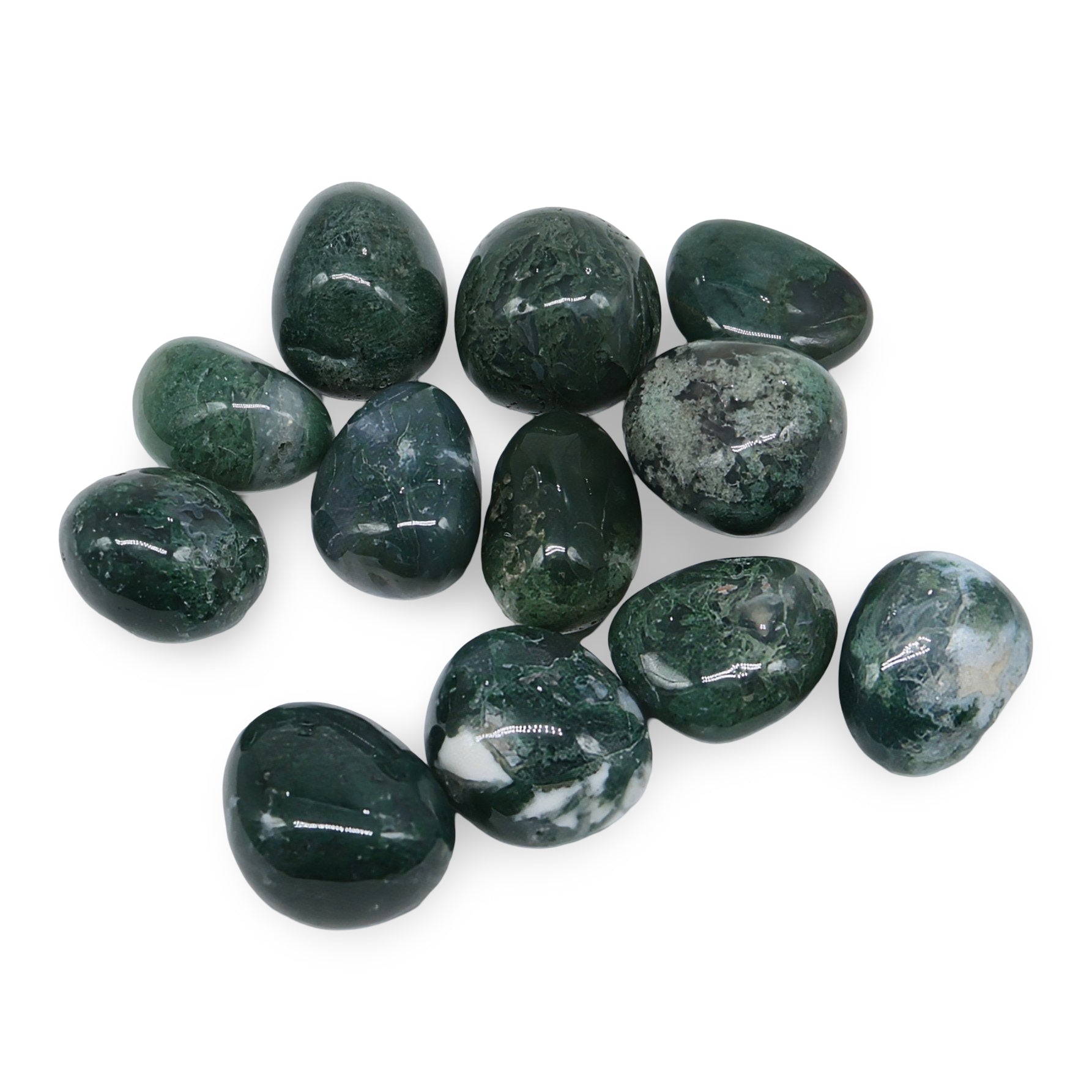 Stone - Brazilian Moss Agate - Tumbled