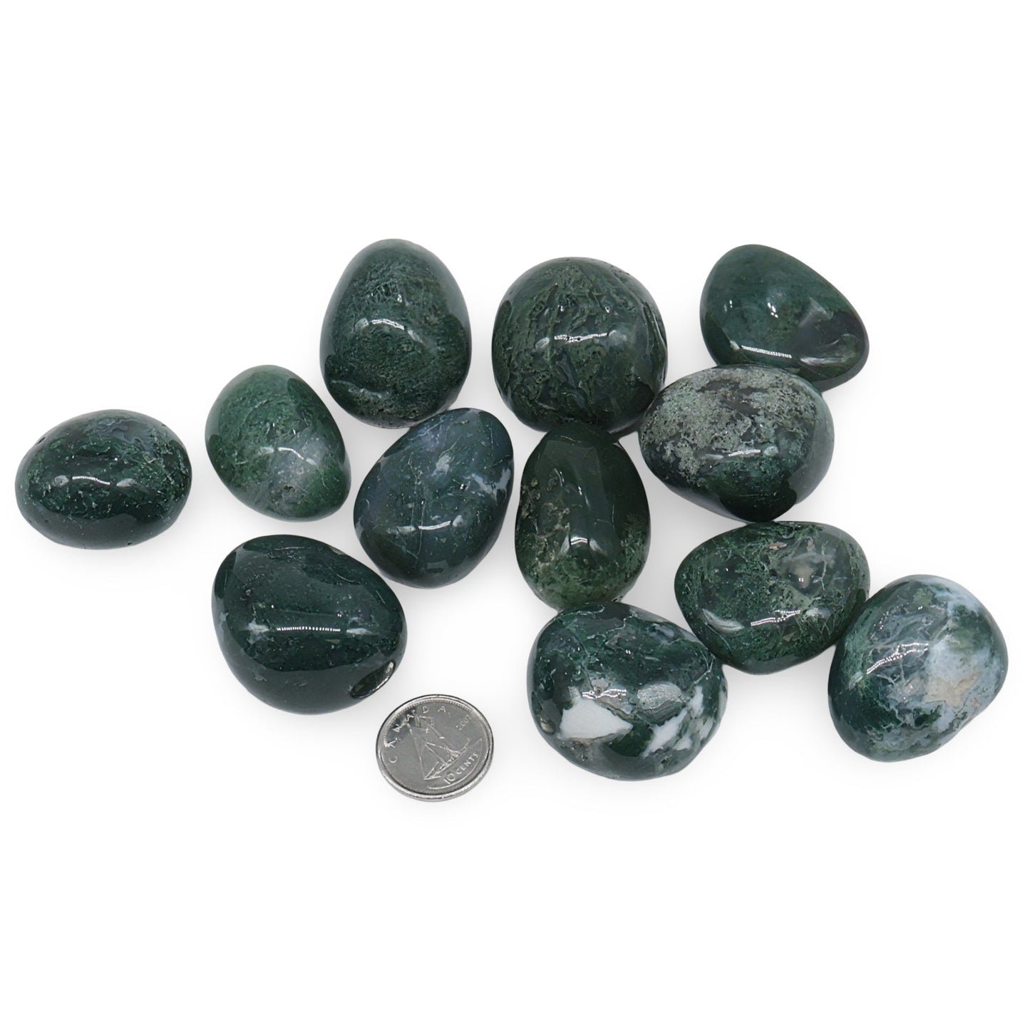 Stone - Brazilian Moss Agate - Tumbled