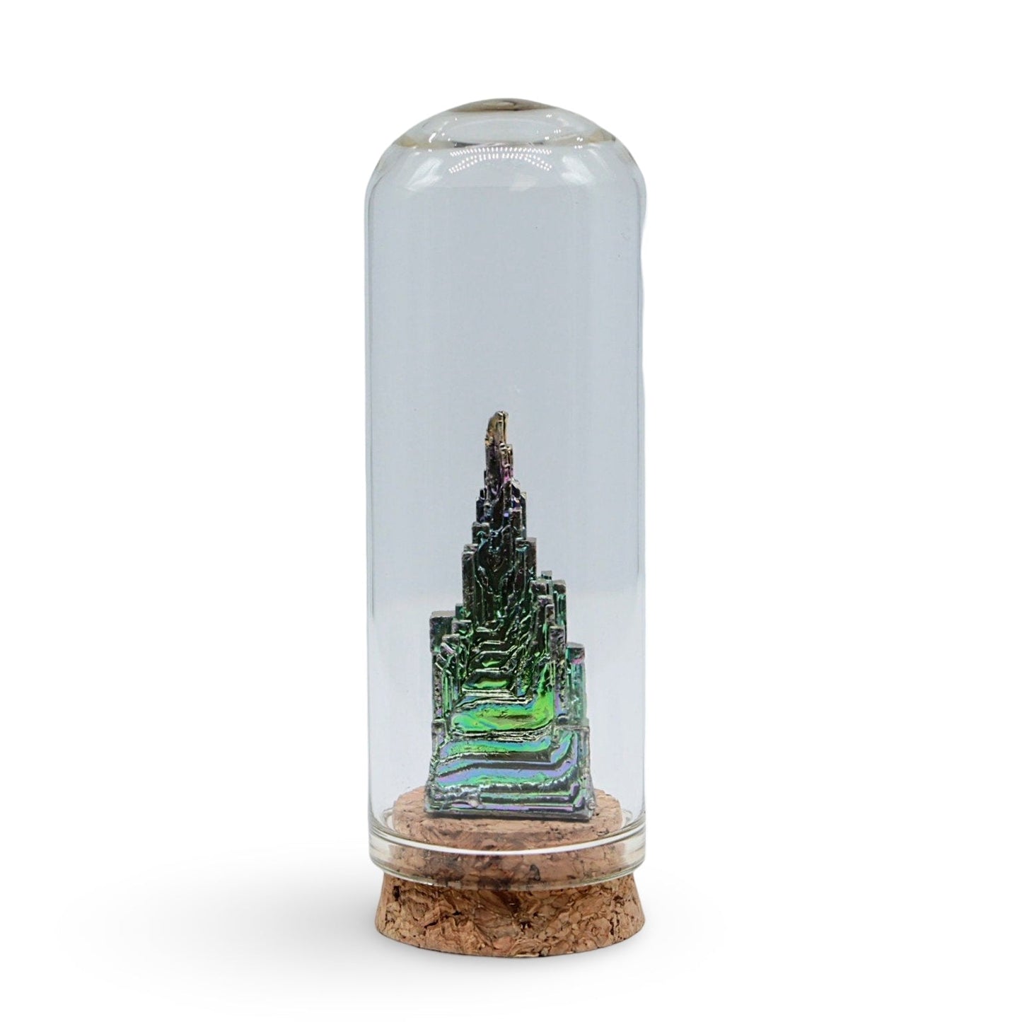 Stone - Bismuth Specimen in Glass Bell