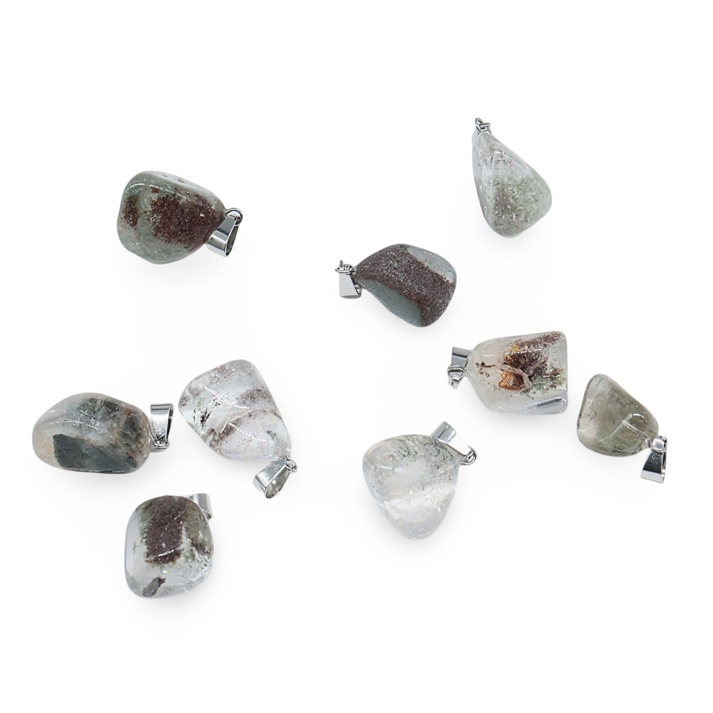 Necklace - Green Phantom (Lodolite)