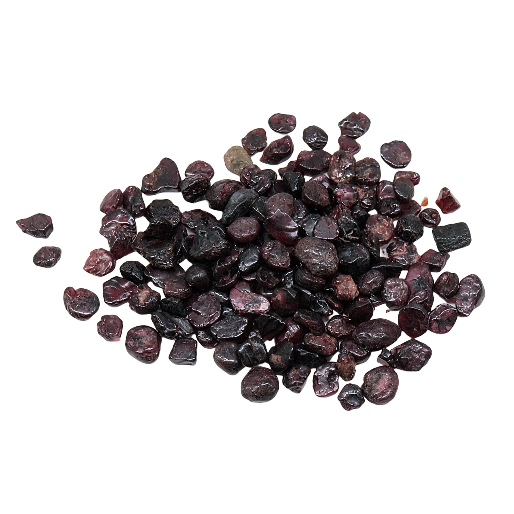Stone - Tumbled Chips - Garnet - 9 to 10mm 500 g