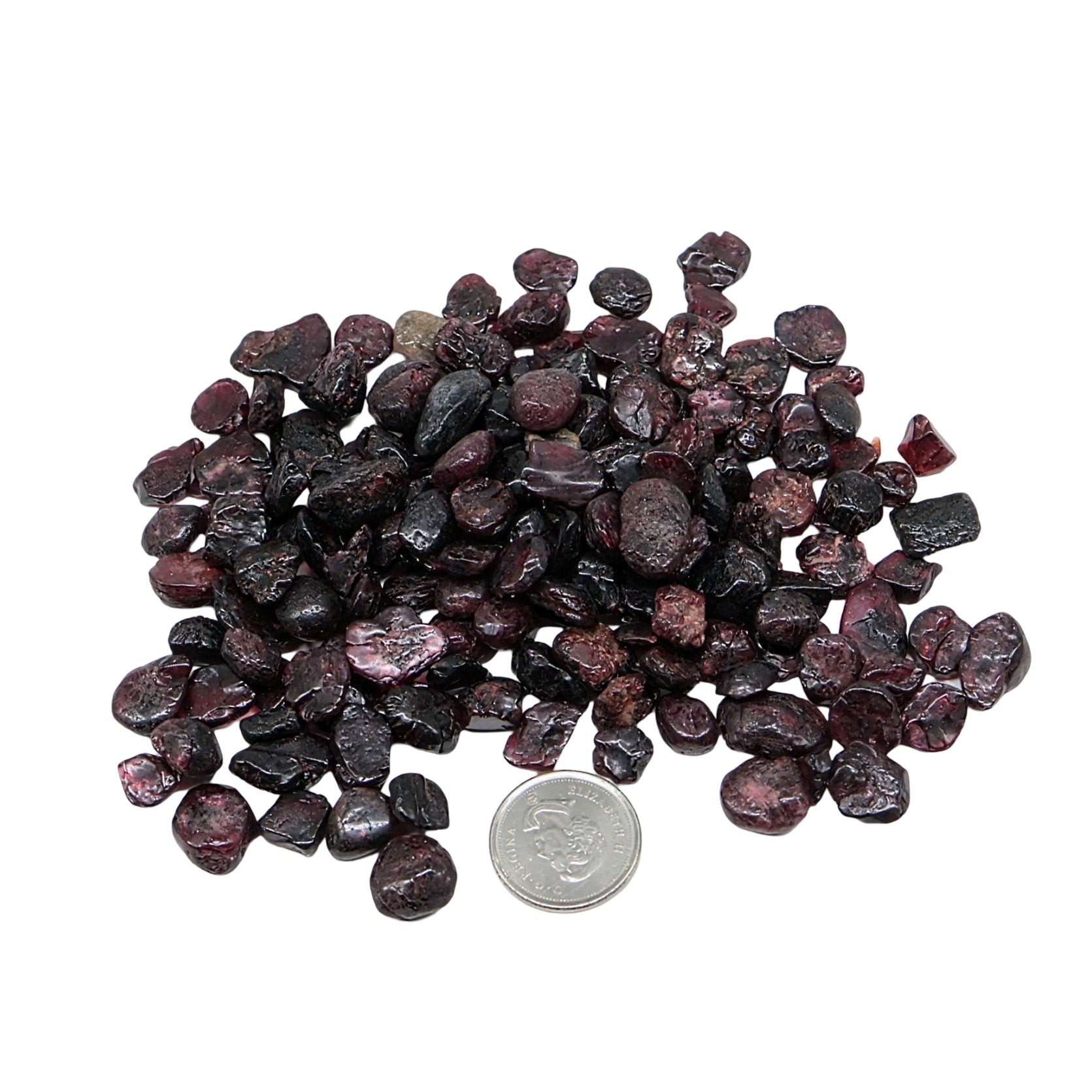 Stone - Tumbled Chips - Garnet - 9 to 10mm