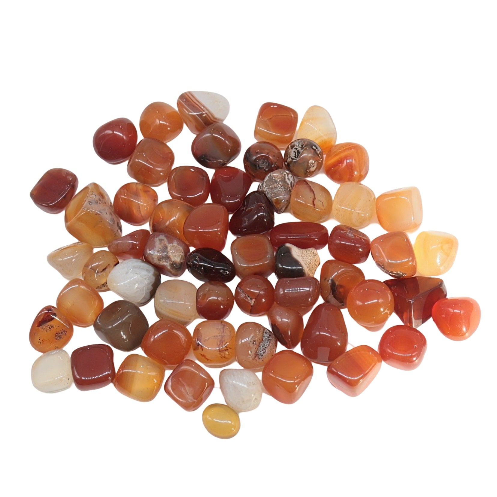 Stone - Agate - Tumbled - 100g Bag Natural