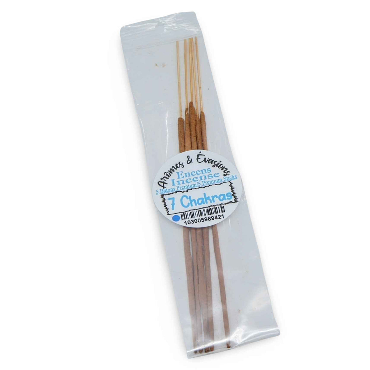 Incense Sticks - Premium Collection - 7 Chakras - Pack of 5 Masala Sticks - Cayve's Mystic Nature Wholesale