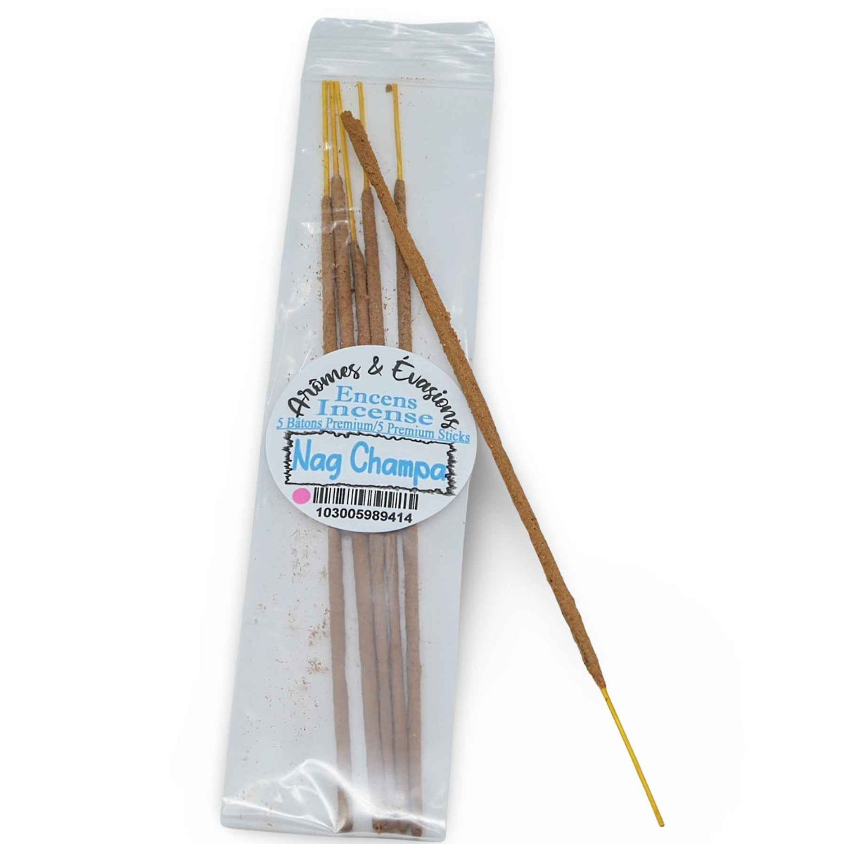 Incense Sticks - Premium Collection - Nag Champa - Pack of 5 Masala Sticks - Cayve's Mystic Nature Wholesale