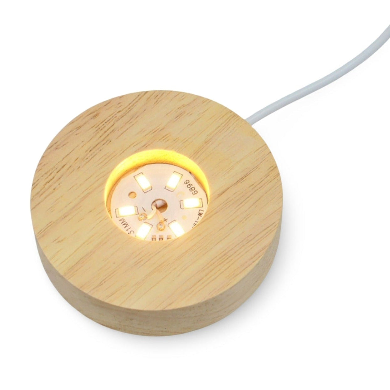 Home Decor - Wood LED Light Stand Cold White
