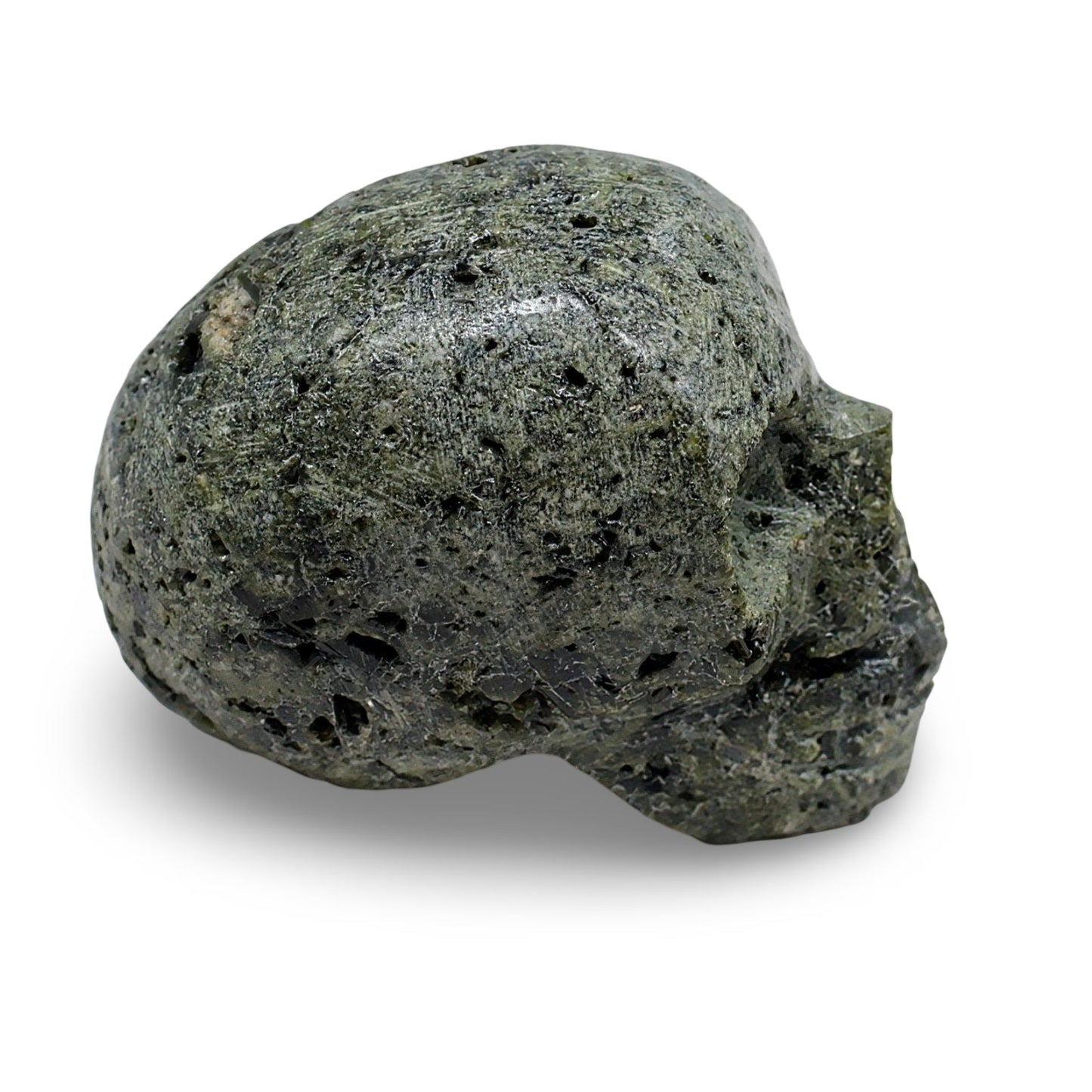 Stone - Epidote Skull Specimen - Rough