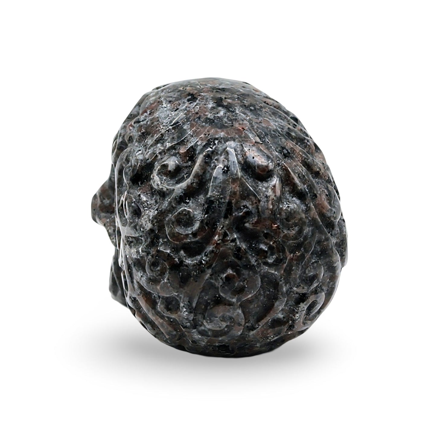 Stone - Flame Stone (Yooperlite) Skull Specimen - Polished