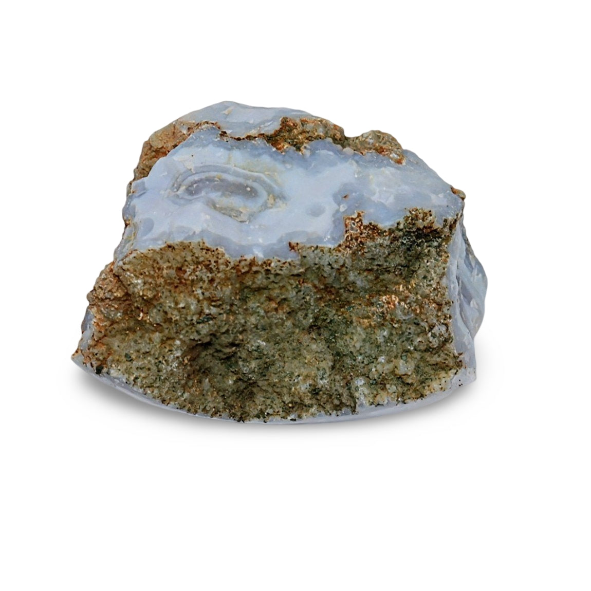 Stone - Blue Chalcedony - Rough Polished 1 Side Extra Large
