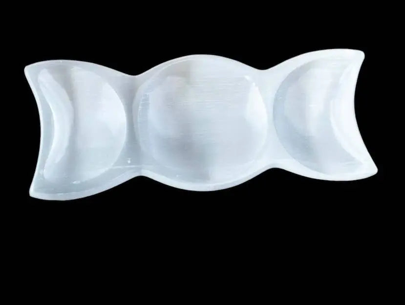 Déco Maison - Bol en Sélénite - Triple Lune