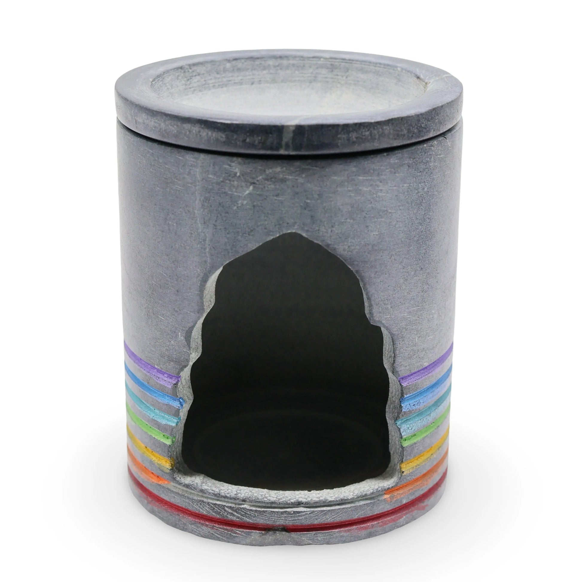 Aroma Diffuser - Oil & Wax Cube Burner - Ceramic - 7 Chakra -Cube Wax & Oil Burner -Arômes & Évasions