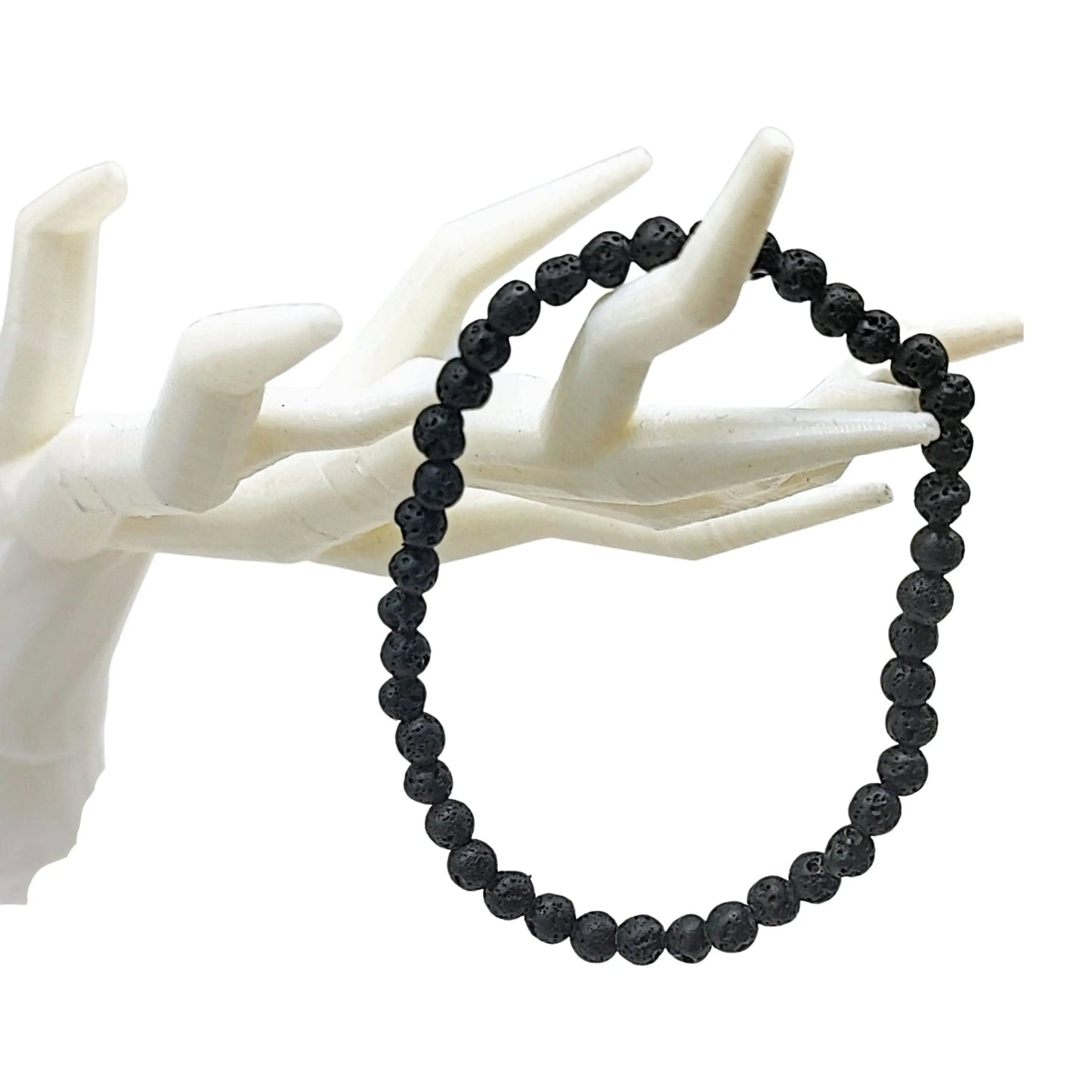 Bracelet - Lava Stone - 4mm