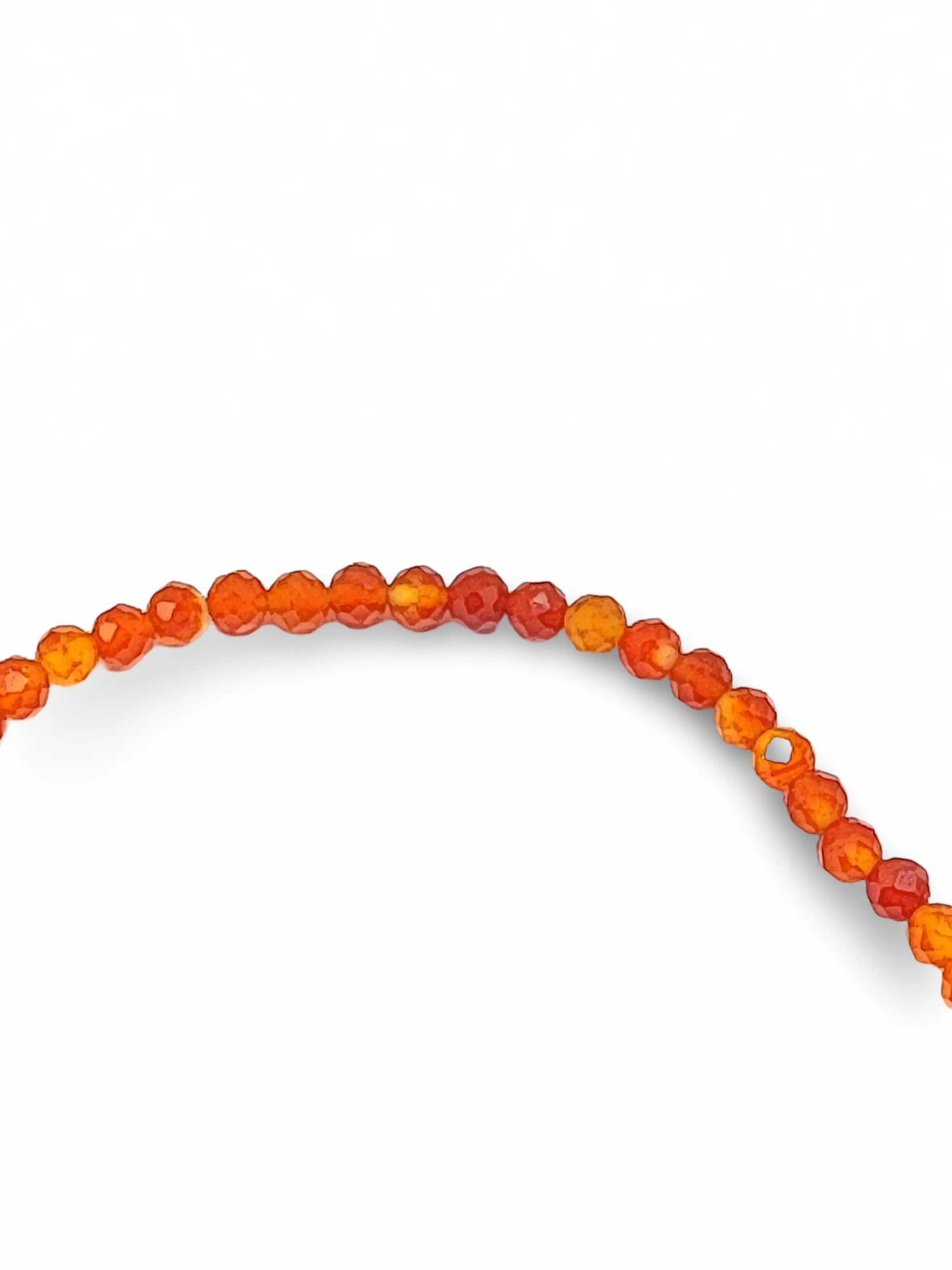 Bracelet -Carnelian -Faceted -4mm -Faceted 4mm -Arômes & Évasions