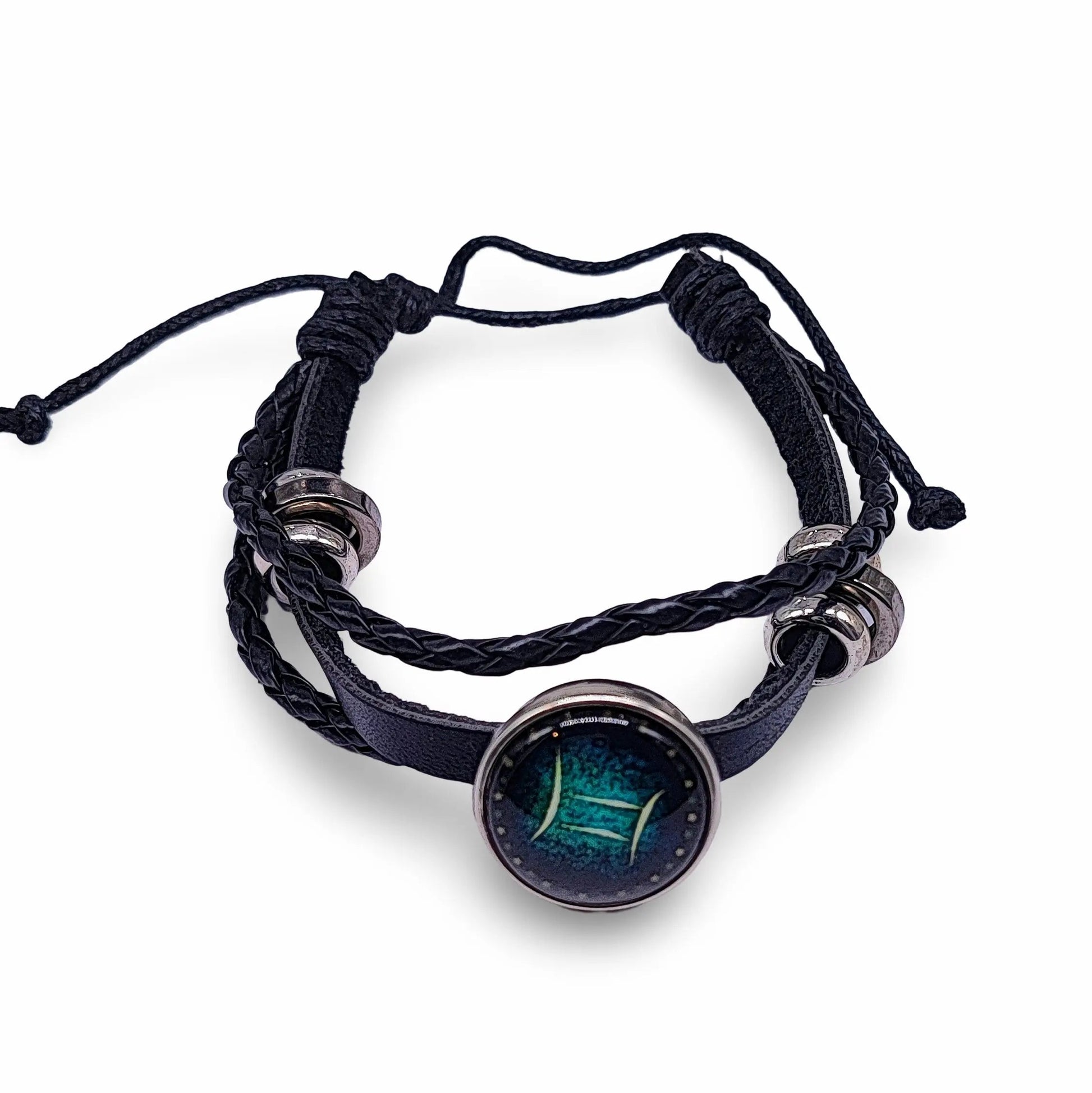 Bracelet -Leather -Celestial Zodiac Sign & Constellation